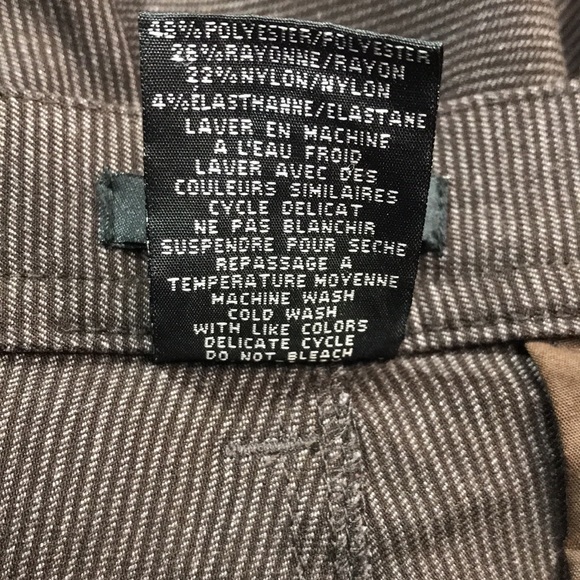 UR Rebel Brown Striped Mid Rise Straight Leg Woman’s Trousers Size 8 | EUC - Picture 8 of 8